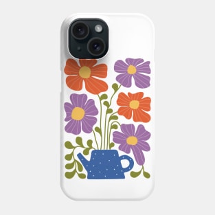 Tea Pot Flowers Phone Case