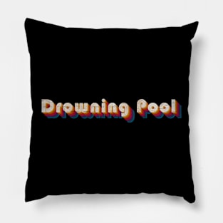 retro vintage Drowning Pool Pillow