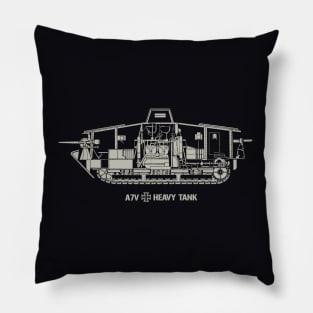 A7V Heavy Tank - WW1 Pillow
