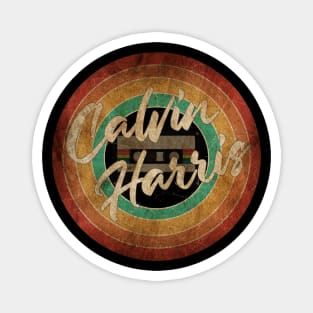 Calvin Harris Vintage Circle Art Magnet