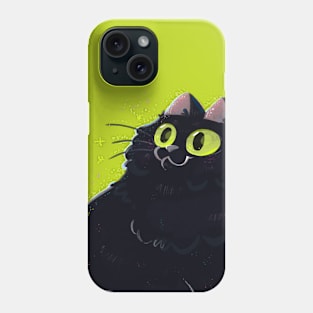 Black cat Phone Case