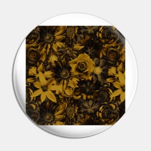 Classic Elegance Golden Flower - Enchanted Flowers Pin