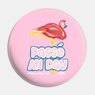 Passé All Day Flamingo Ballet Pin