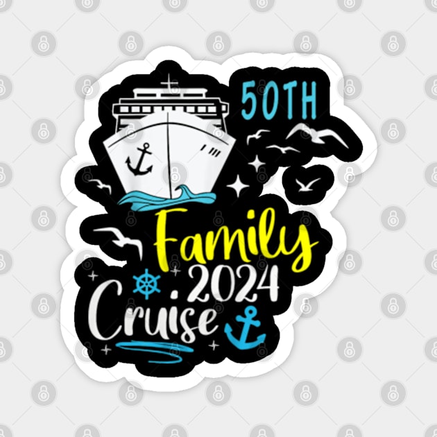 family cruise trip 2024 Magnet by lunacreat