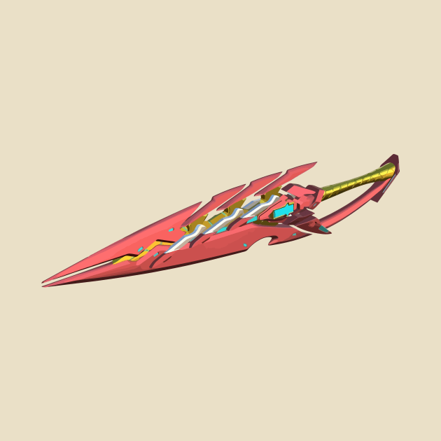 aegis sword Pyra Xenoblade Mythra Anime by darkARTprint