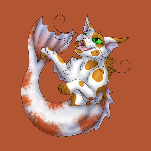 Purrmaid: Ginger Bicolor by spyroid101