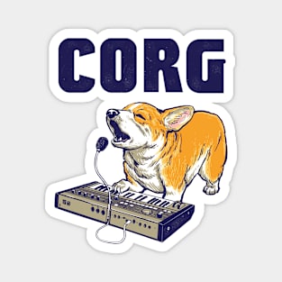 Corgi Vocoder Synthesizer Dog Magnet