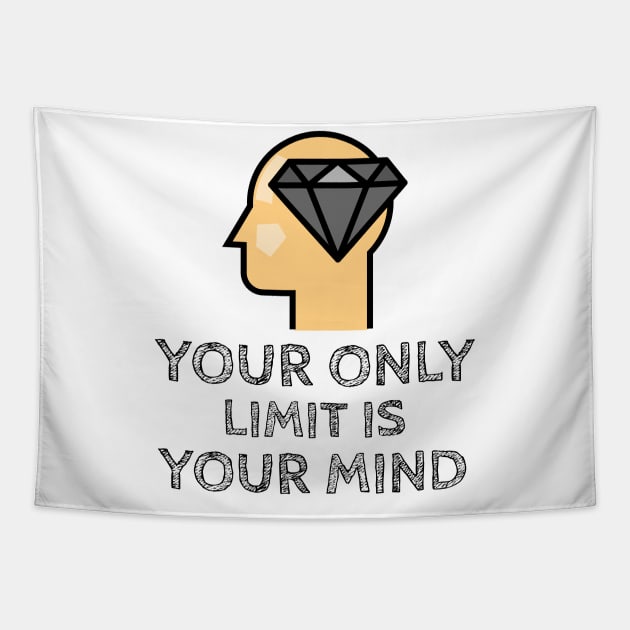 Your Only Limit Is Your Mind Tapestry by Jitesh Kundra