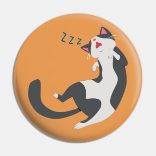 Sleeping Cat Pin