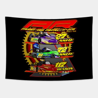 Ashe Racing Team Logo with Drivers Tapestry