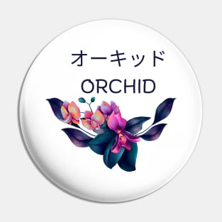 Orchid Flower Vintage Since Established Bloom Blossom Pin