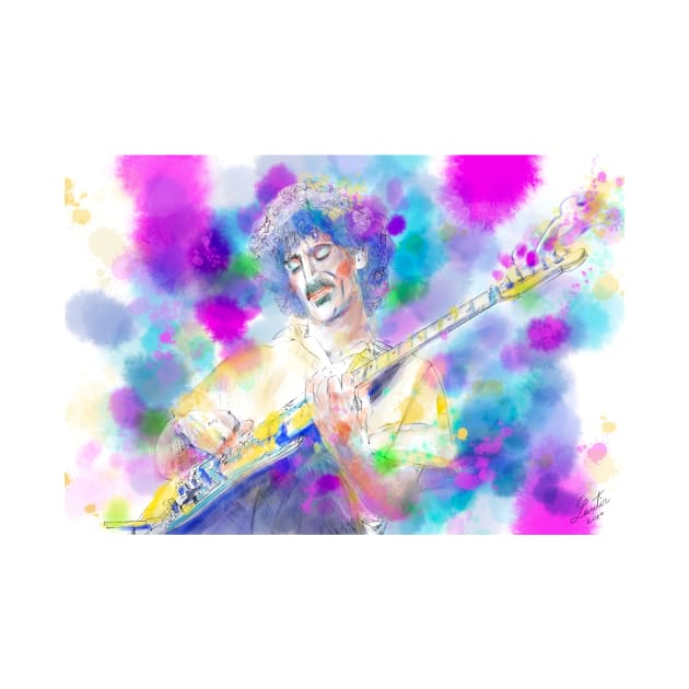 FRANK ZAPPA watercolor portrait.1 by lautir