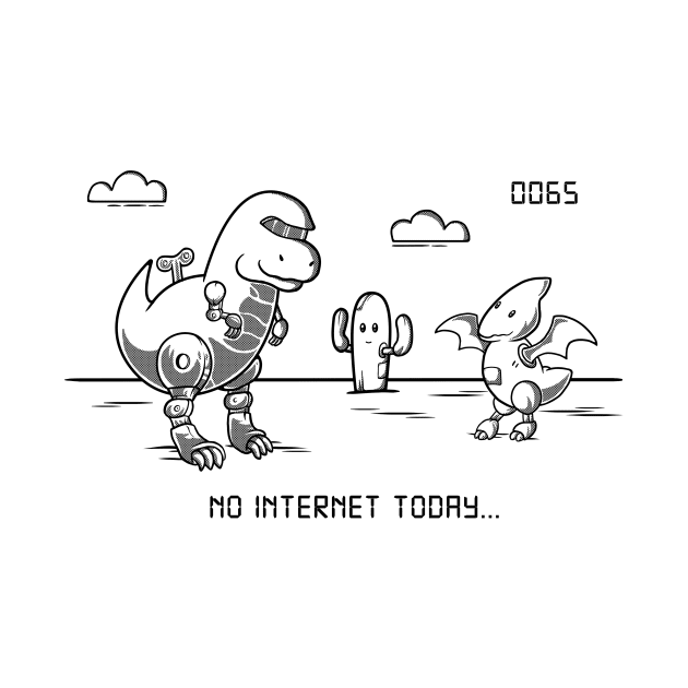 No Internet Today // Gaming Dinosaurs Offline Toys Cute Kawaii Animals by leepianti