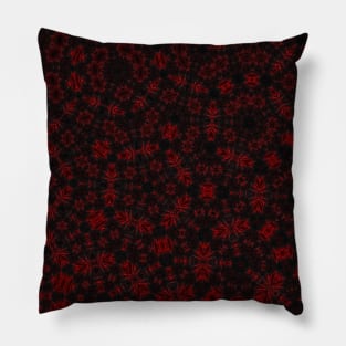 Red swirls pattern Pillow