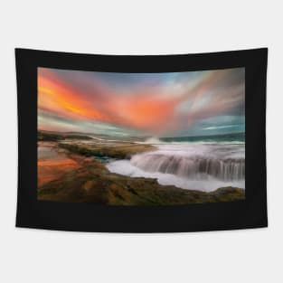 Dramatic sunset Tapestry