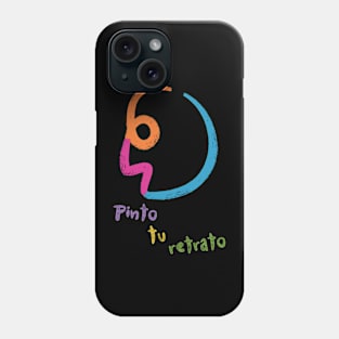 Childish doodle portrait Phone Case