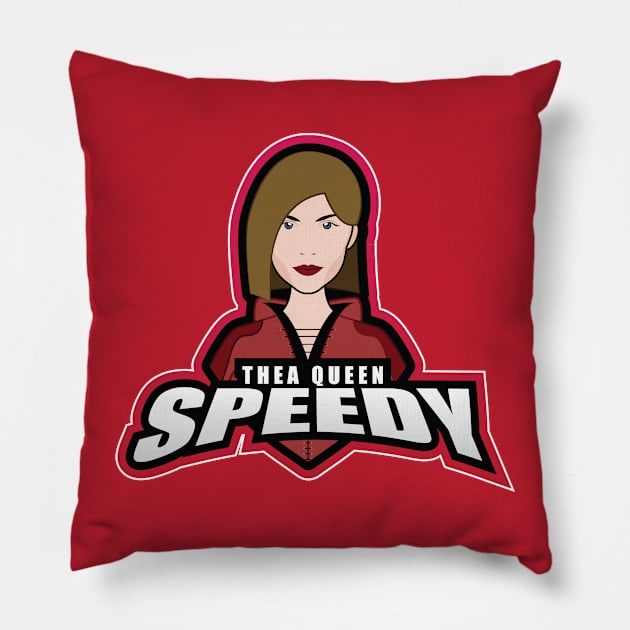 Team Speedy Pillow by Tooniefied