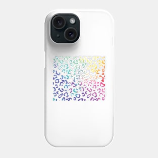 Rainbow leopard print Phone Case