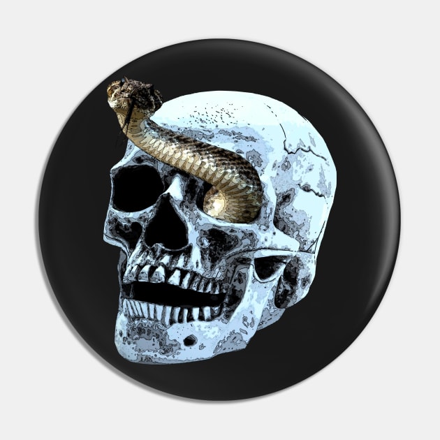 snake and skull Pin by oryan80