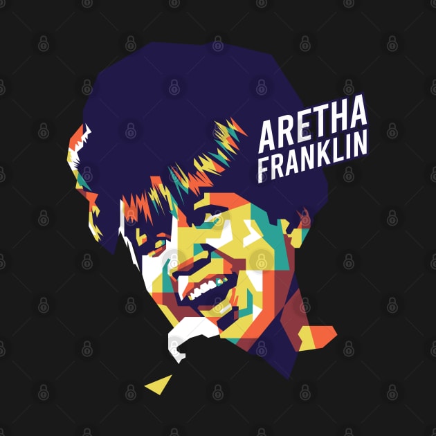 Aretha Franklin on WPAP Art by pentaShop