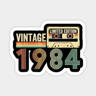 40 Year Old Gifts Vintage 1984 40th Birthday Cassette Tape T-Shirt Magnet