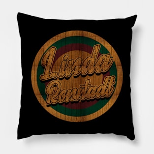 Circle Retro Linda Ronstadt Pillow