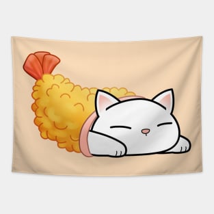 Chubby Cat Shrimp Tempura Tapestry