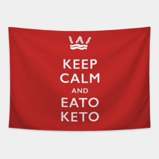 Keep Calm and Eato Keto Tapestry