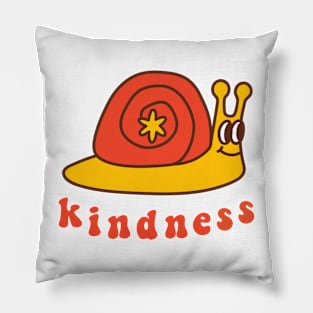 Retro kindness snail Pillow