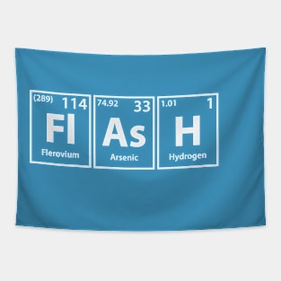 Flash (Fl-As-H) Periodic Elements Spelling Tapestry