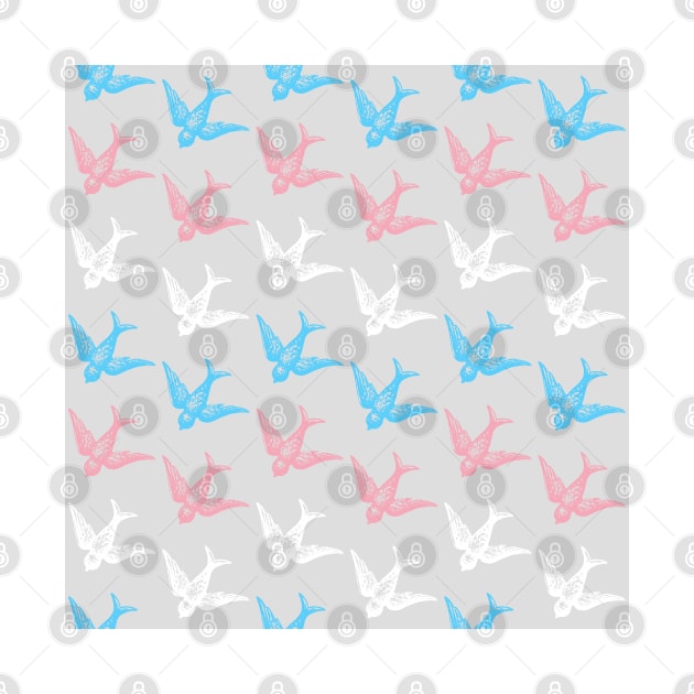 Trans Birds Flag Design by Gedwolcraeft