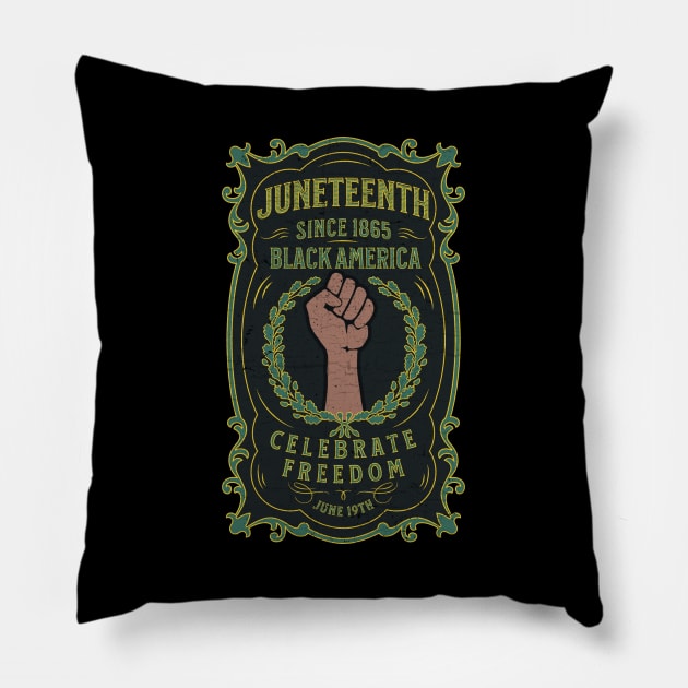 Juneteenth Pillow by valentinahramov