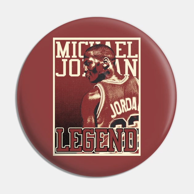 Retro Michael Jordan Pin by mia_me