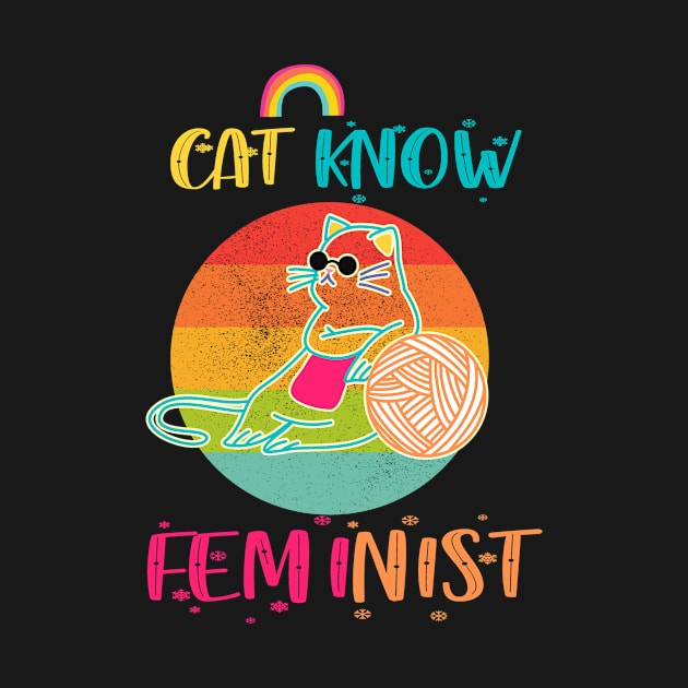 Cat Know Feminist by 29 hour design