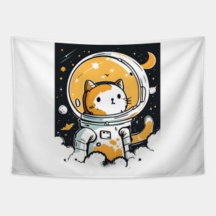 Funny Cat Astronaut Space Cat Lover Retro Tapestry