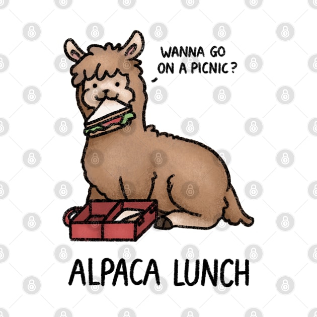 Alpaca Lunch by drawforpun