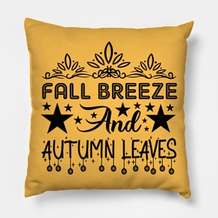 Fall breeze and autumn leaves Pillow