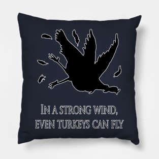 turkeys fly Pillow