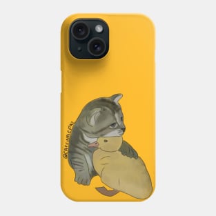 hug cat and duck  / Phone Case