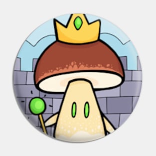 King Bolete Full Digital Illustration Pin