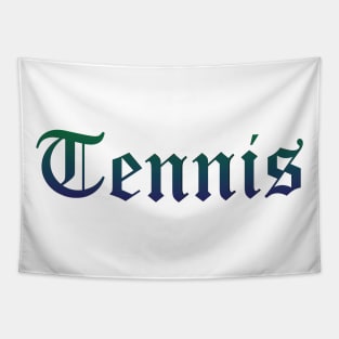 Tennis Gradient Text Tapestry