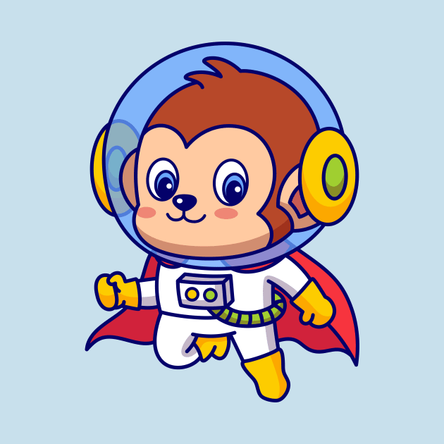 Superhero Monkey Astronaut by yellowline
