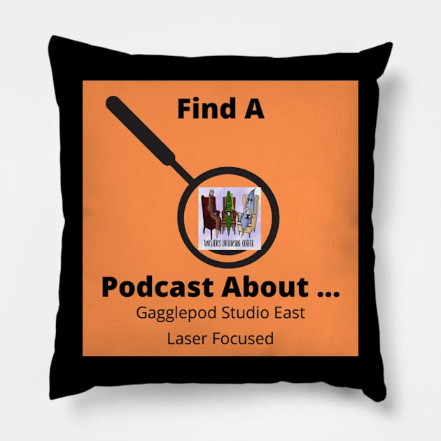 Writers Drinking Coffee Laser focused Design Pillow by Find A Podcast About