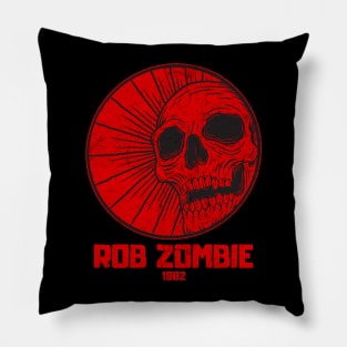 skull red rob zombie Pillow