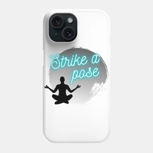 Meditation Pose in the Moonlight Phone Case