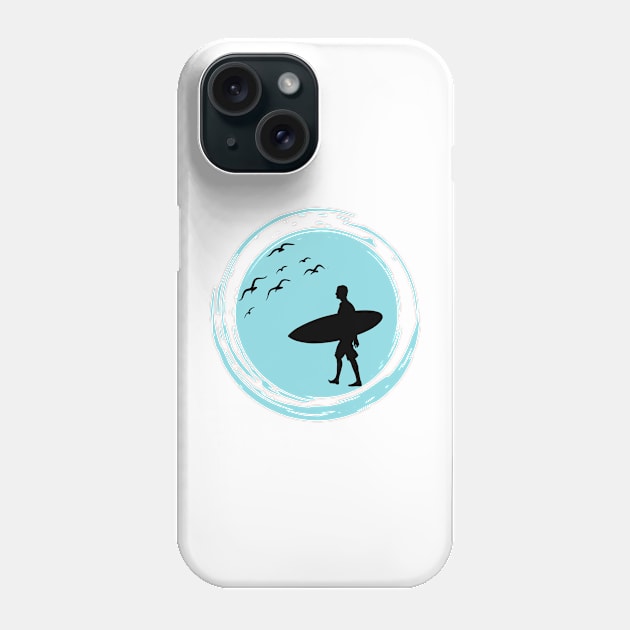 surfer Phone Case by Lucky dragon 