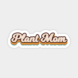 Plant Mom Retro Magnet