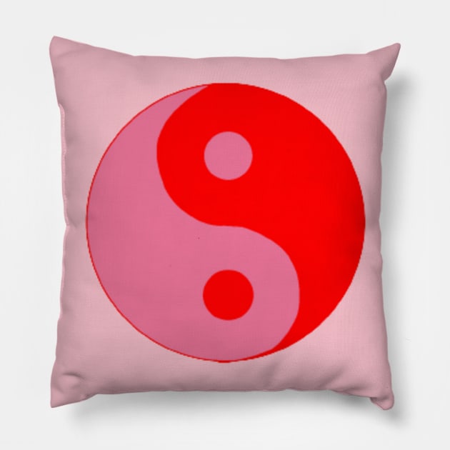 Yin Yang Colourful Pillow by KalipsoArt