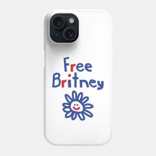 Free Britney and Daisy Smiley Face Phone Case