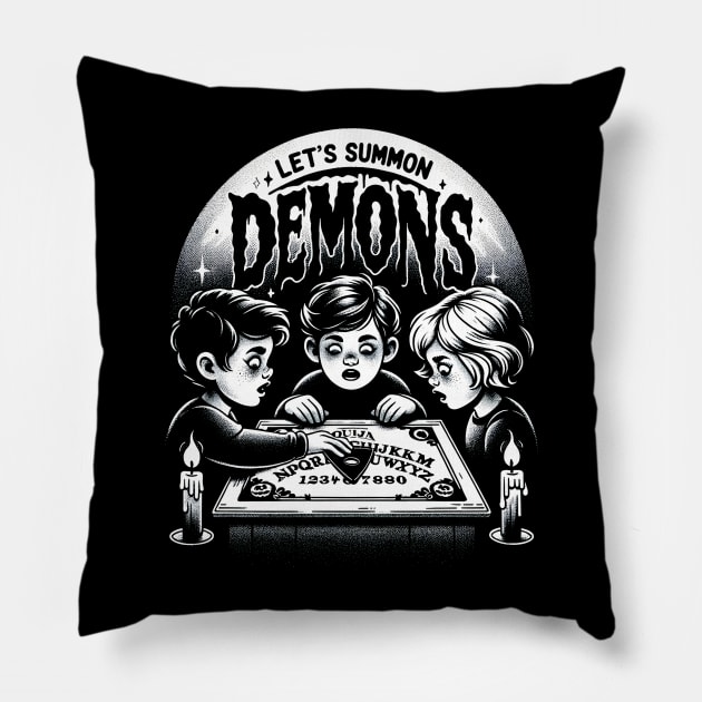 Let's Summon Demons Pillow by ShirtFace